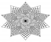 Coloriage free mandala to color hearts love  dessin